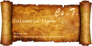 Csizmazia Tímea névjegykártya